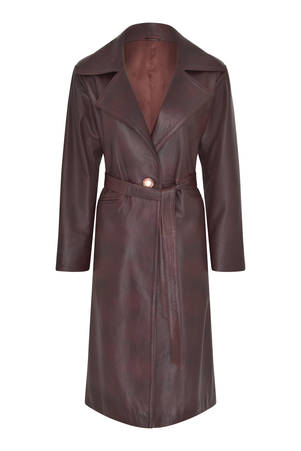 Matrix Leather Trench
