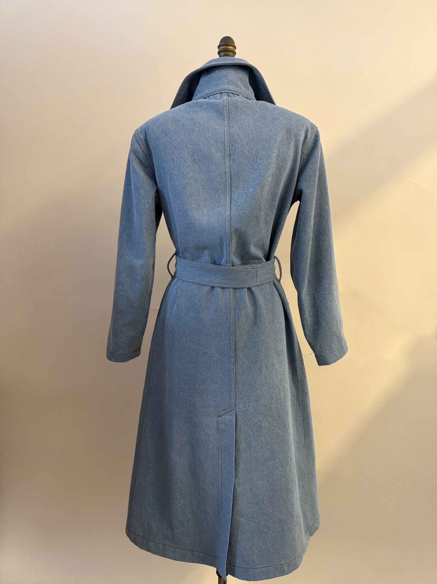 Denim Matrix Trench