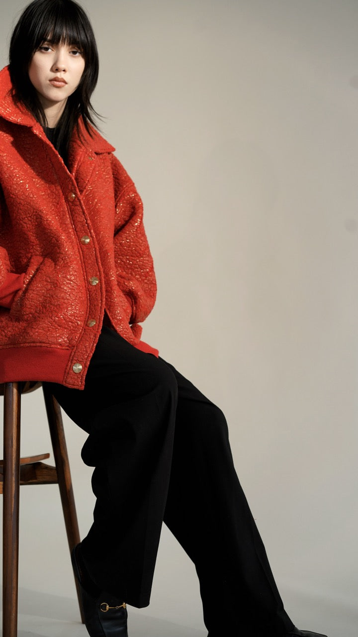 Red Bomber Jacket - Archive/sample piece