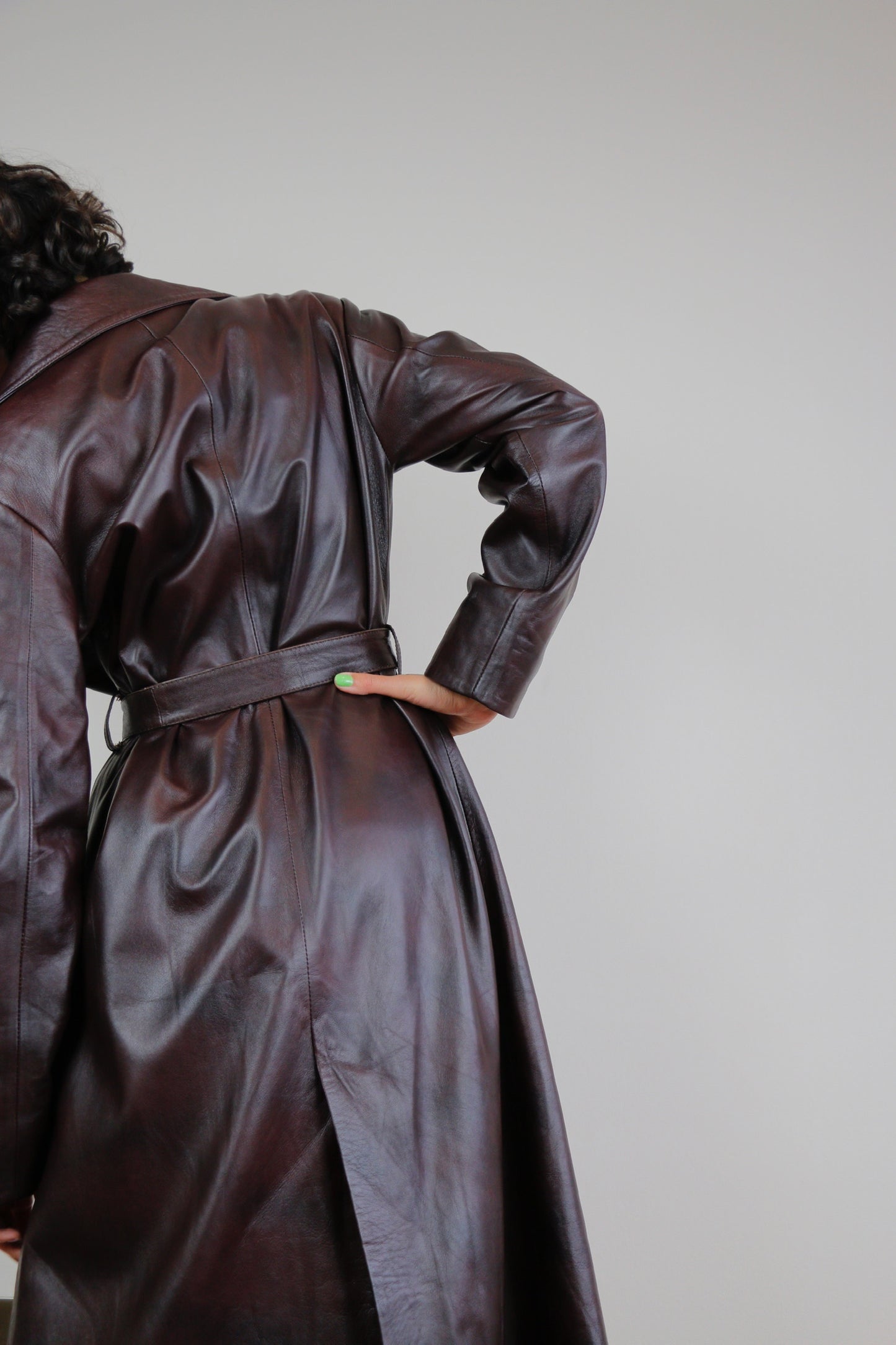 Matrix Leather Trench