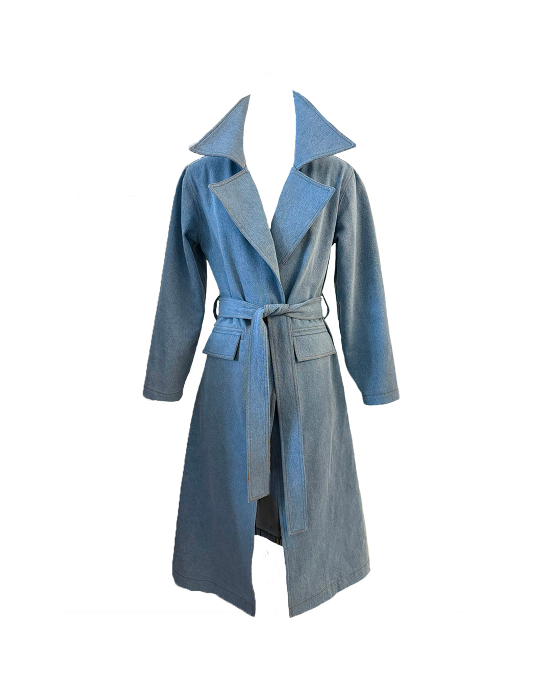 Denim Matrix Trench