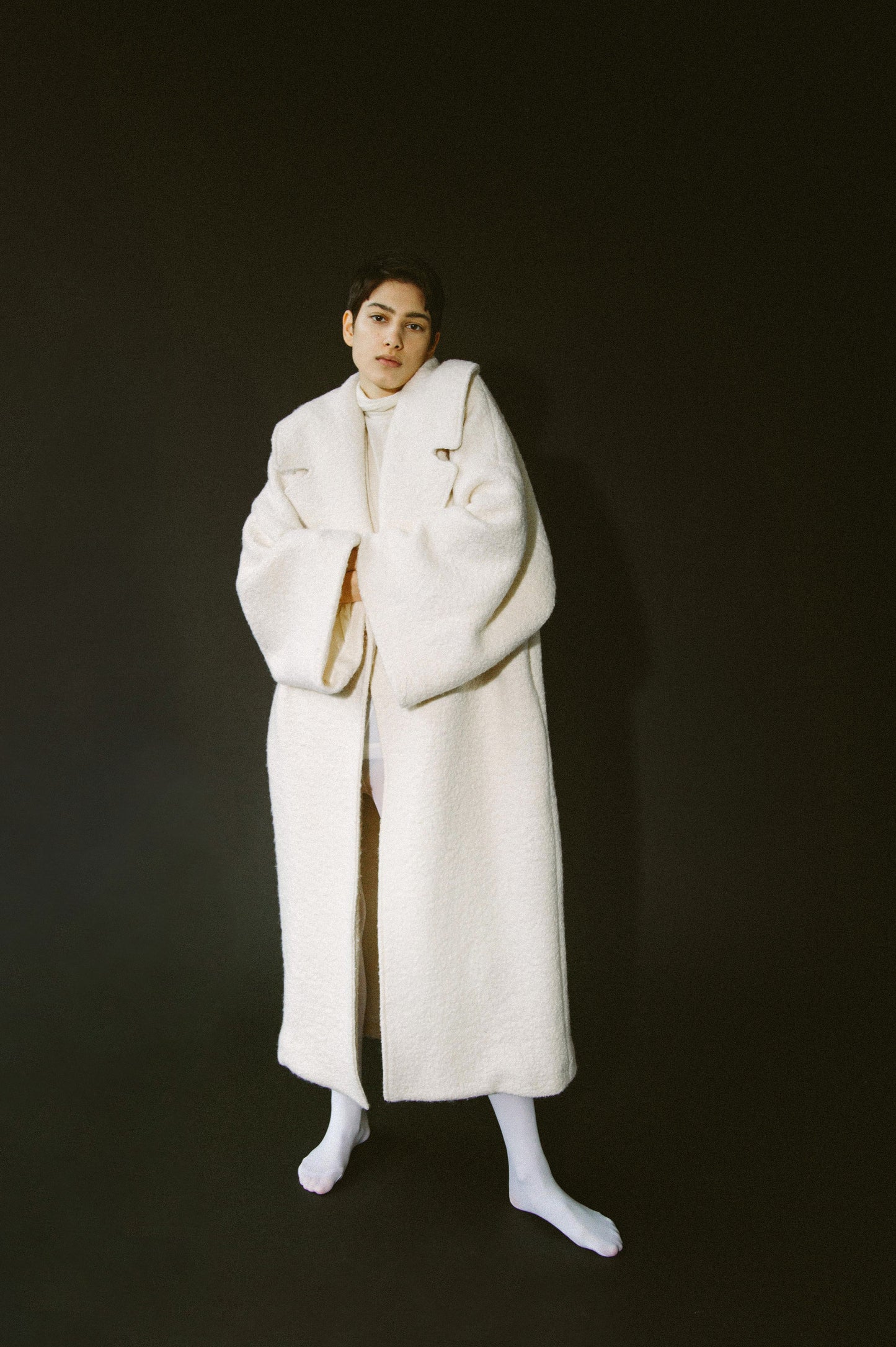 Cream Blanket Coat
