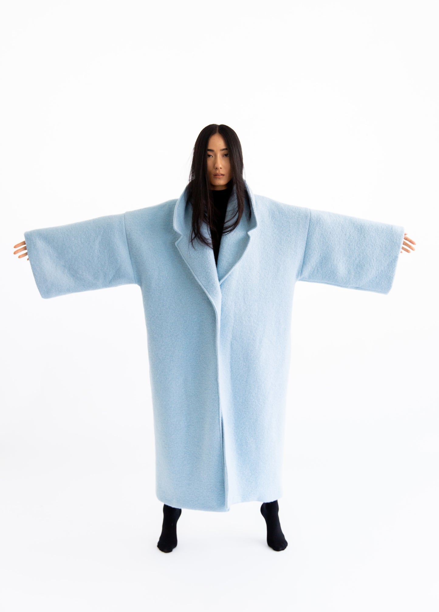 Baby Blue Blanket Coat
