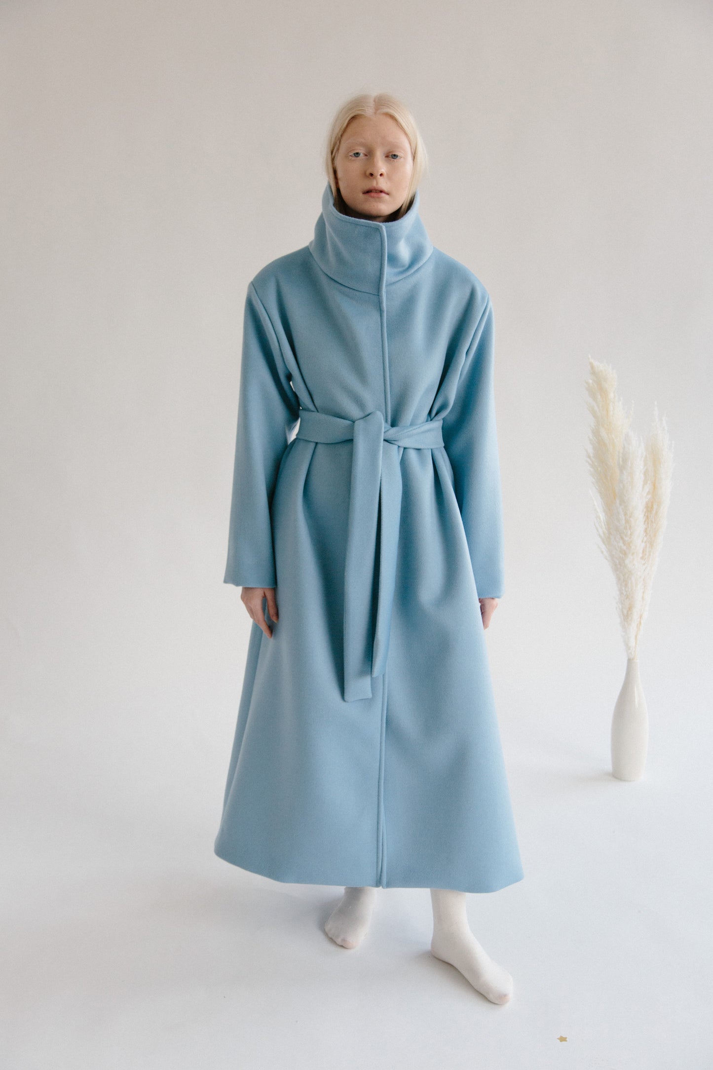 Baby Blue Long Coat - Archive/sample sale