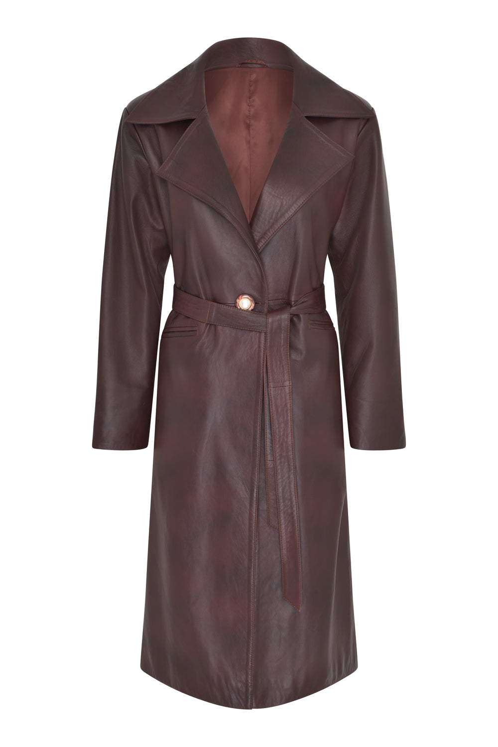 Matrix Leather Trench