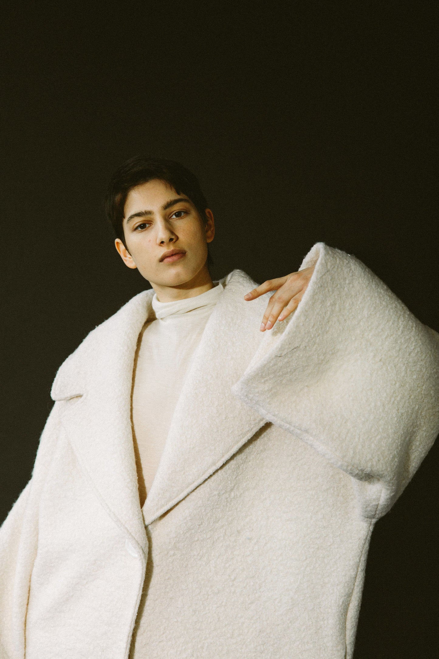 Cream Blanket Coat