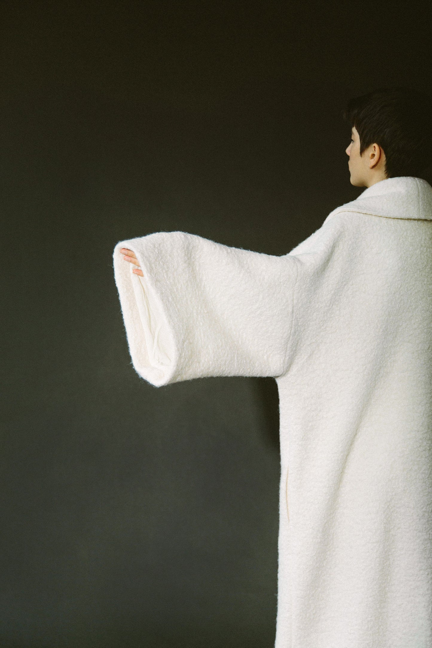 Cream Blanket Coat
