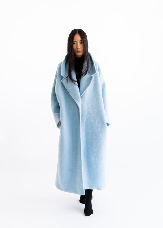 Baby Blue Blanket Coat