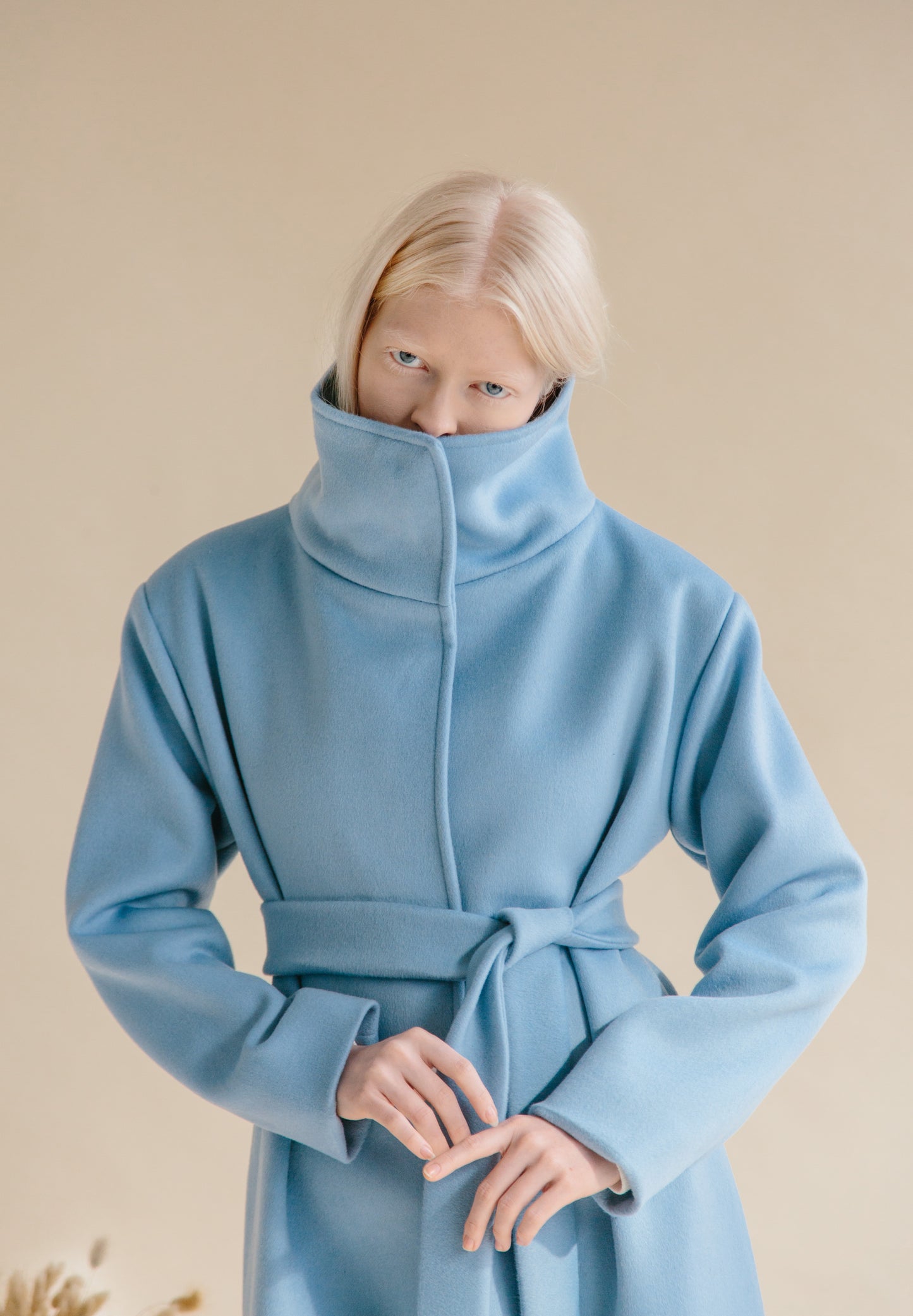 Baby Blue Long Coat - Archive/sample sale