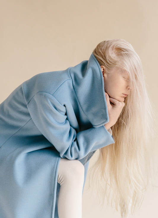 Baby Blue Long Coat - Archive/sample sale