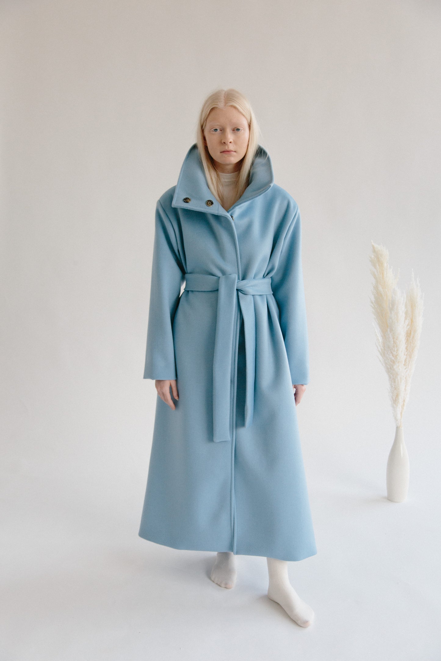 Baby Blue Long Coat - Archive/sample sale